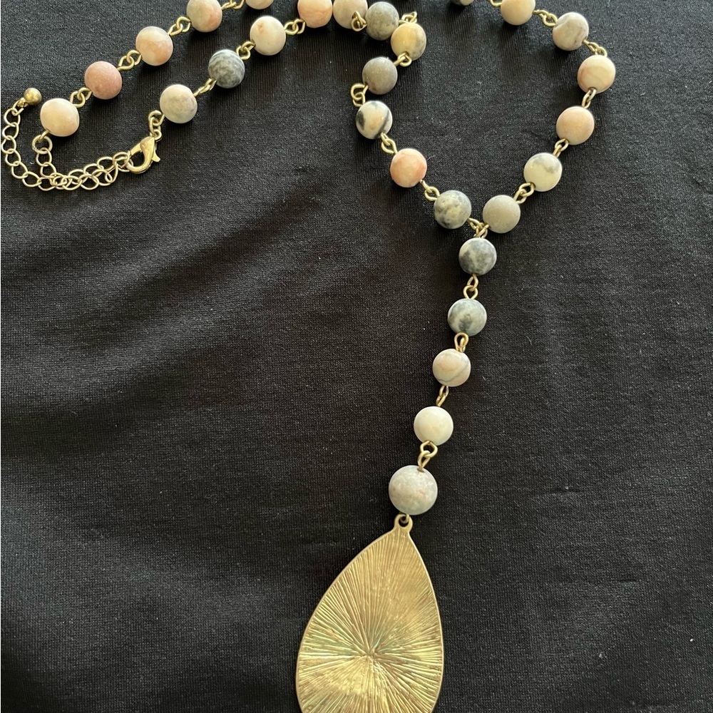 Multi Color Y Necklace